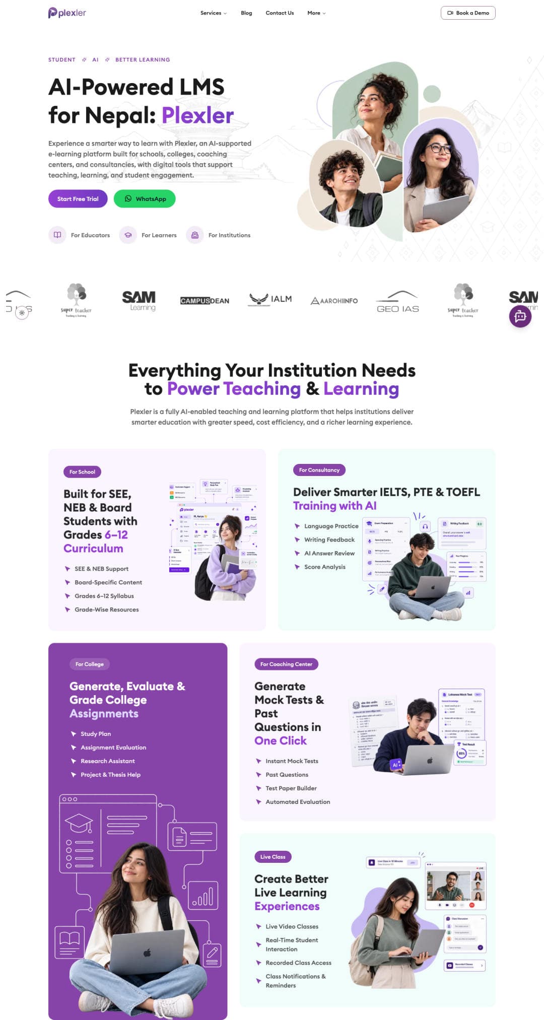 Redesigned Plexler landing page